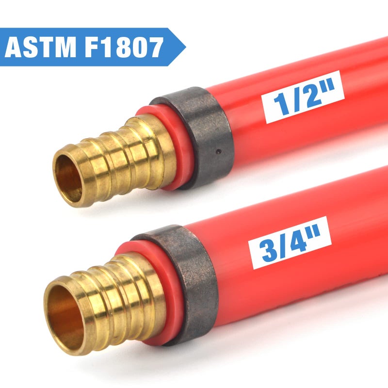 IWISS Angle PEX Crimping Tools Combo Kits for 1/2" & 3/4" Pex Crimp Rings with Go/No-Go Gauge with PEX Pipe Cutter Suits for All US F1807 Standards Copper Rings - Image 5